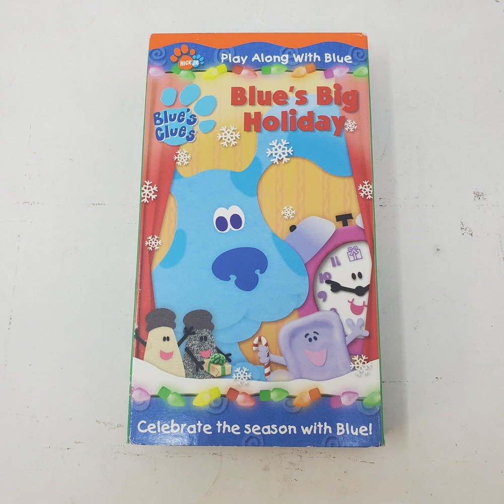 Blues Clues Blues Big Holiday VHS 2001 Nick Jr Paramount Christmas